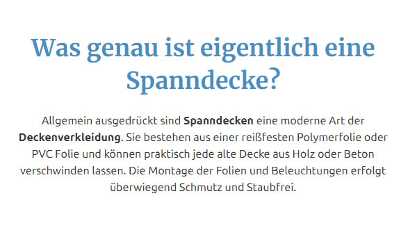 Spanndecke Deckenverkleidung in 61273 Wehrheim