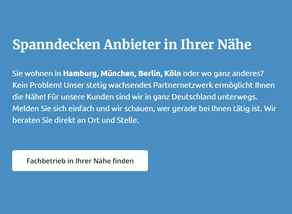 Spanndecken Beratung aus  Wehrheim