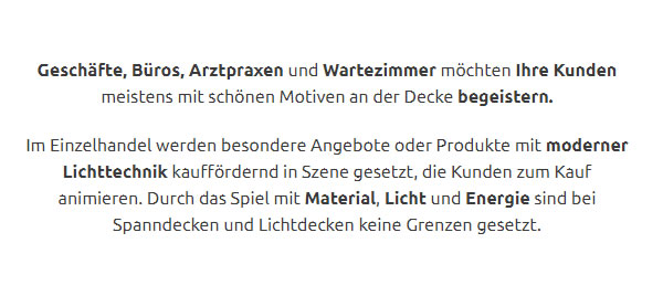 Spanndecken Lichtdecken für 27628 Hagen (Bremischen) - Offenwarden, Rechtebe, Rechtenfleth, Bramstedt, Driftsethe, Sandstedt und Uthlede, Wulsbüttel, Lohe