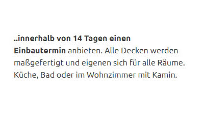 Spanndecken massgefertigt für 92676 Eschenbach (Oberpfalz)