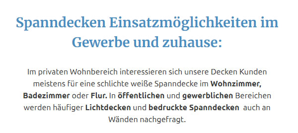 bedruckte Spanndecken für  Deutschland, Köln, Bonn, Frankfurt (Main), Stuttgart, München, Nürnberg, Dresden, Leipzig, Berlin, Hamburg, Bremen, Hannover, Bielefeld und Düsseldorf, Wuppertal, Dortmund, Bochum, Essen, Duisburg, Münster